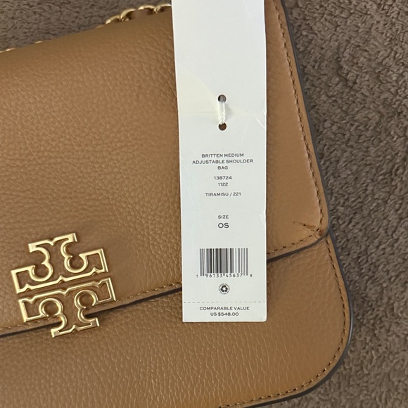 Tory Burch Camel Crossbody Bag with Gold Chain - Picture 5 of 6